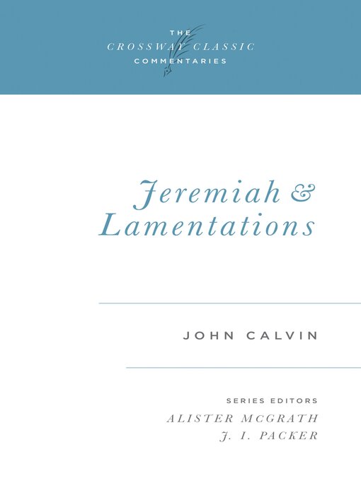 Cover image for Jeremiah and Lamentations